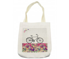 Bike over Color Mosaic Tote Bag