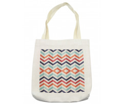 Zigzag Lines Stripes Tote Bag