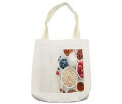 Porridge Milk and Fruits Tote Bag