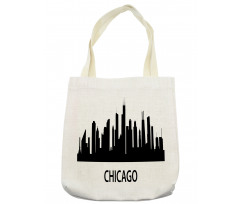 Chicago Line Silhouette Tote Bag