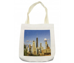 Downtown Chicago Panorama Tote Bag