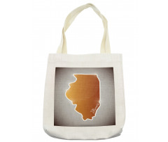 Simple State Map Tote Bag