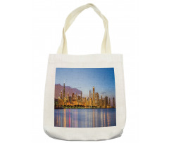 Night Panorama Skyline Tote Bag