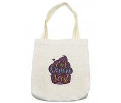 Doodle Cupcake Heart Tote Bag