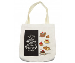 Eat Dessert First Patisserie Tote Bag