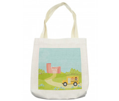 Vehicle on a Spring Day Tote Bag