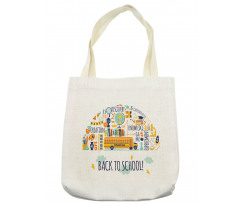 Doodle with Typography Tote Bag