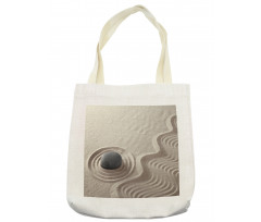 Motifs of Waves on Sand Pebble Tote Bag