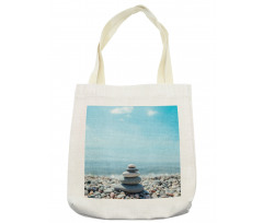 Pebbles by the Sea Beach Theme Tote Bag