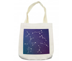 Cassiopeia Constellations Tote Bag