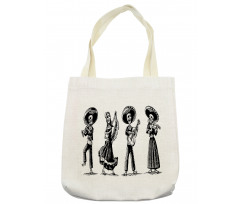 Skeletons Music Tote Bag