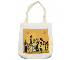 Skeletons Dance Tote Bag