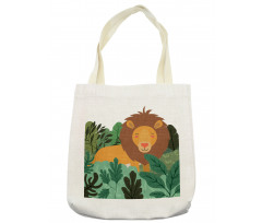 Jungle in Shades of Green King Tote Bag