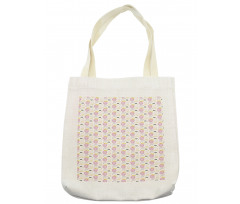 Hand Drawn with Hearts Clouds Tote Bag