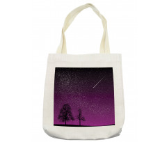 Night Silhouette Star Tote Bag