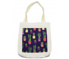 Colorful Pots Plants Tote Bag