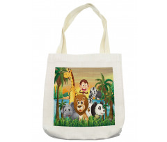 Funny Animals Forest Tote Bag