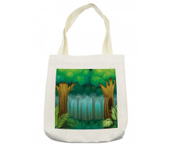 Foggy Deep Forest Tote Bag