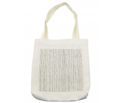 Vertical Thin Dense Lines Tote Bag