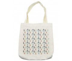 Irregular Cats with Strokes Tote Bag