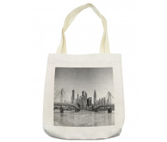 Panoramic Greyscale Tote Bag