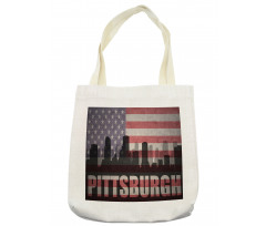 Flag Grunge Themed Tote Bag