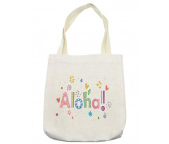 Hawaiian Wording with Motifs Tote Bag