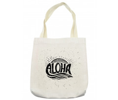 Calligraphy in Grunge Drawing Tote Bag