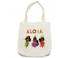 Exotic Hula Girls Dancing Tote Bag