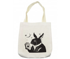 Oldie Reading a Book at Night Tote Bag