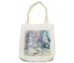 Watercolor Painting Blurred Tote Bag