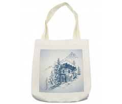 Sketch of Ski Hut Resort Tote Bag