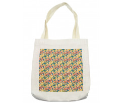 Butterflies and Floral Tote Bag