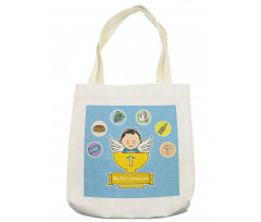 Grapes Cup Bread Tote Bag