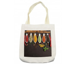 Folk Food Top View of Tastes Tote Bag