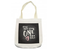 Bold Typography Tote Bag