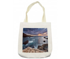 Overcast Pacific Coast Bay Tote Bag