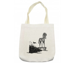 Woodcut Style Greek Trojan Tote Bag