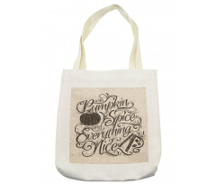 Thanksgiving Wording Tote Bag