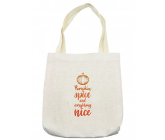 Romantic Fall Writing Tote Bag