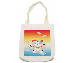 New Year Santa Cat Tote Bag