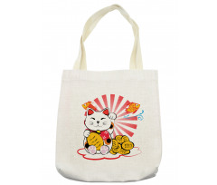 Fishbones Lucky Cat Tote Bag