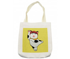 Sporty Maneki Neko Tote Bag