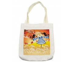 Autumn Field Birds Tote Bag