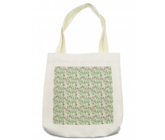 Abstract Tulips Pattern Tote Bag