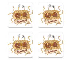 Flying Spaghetti Monster Coaster Set Of Four