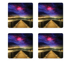 Galaxy Cosmos Bridge Coaster Set Of Four