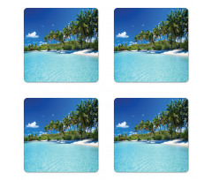 Relax Beach Resort Spa Coaster Set Of Four