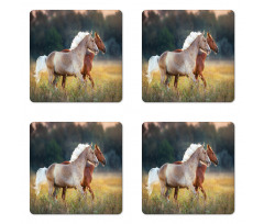 Horses Run Coaster Set Of Four