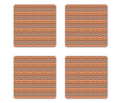 Chevron Zig Zag Coaster Set Of Four